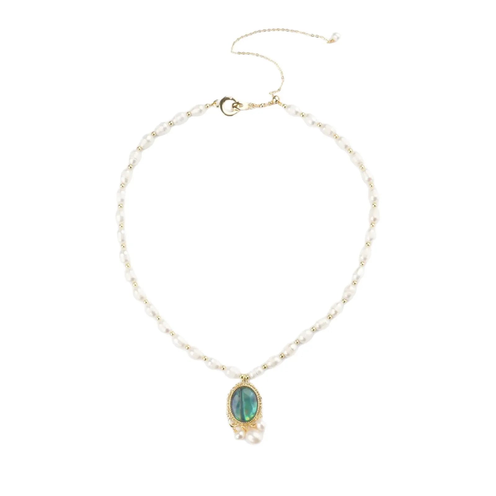 Ocean Glow Pearl Pendant Necklace