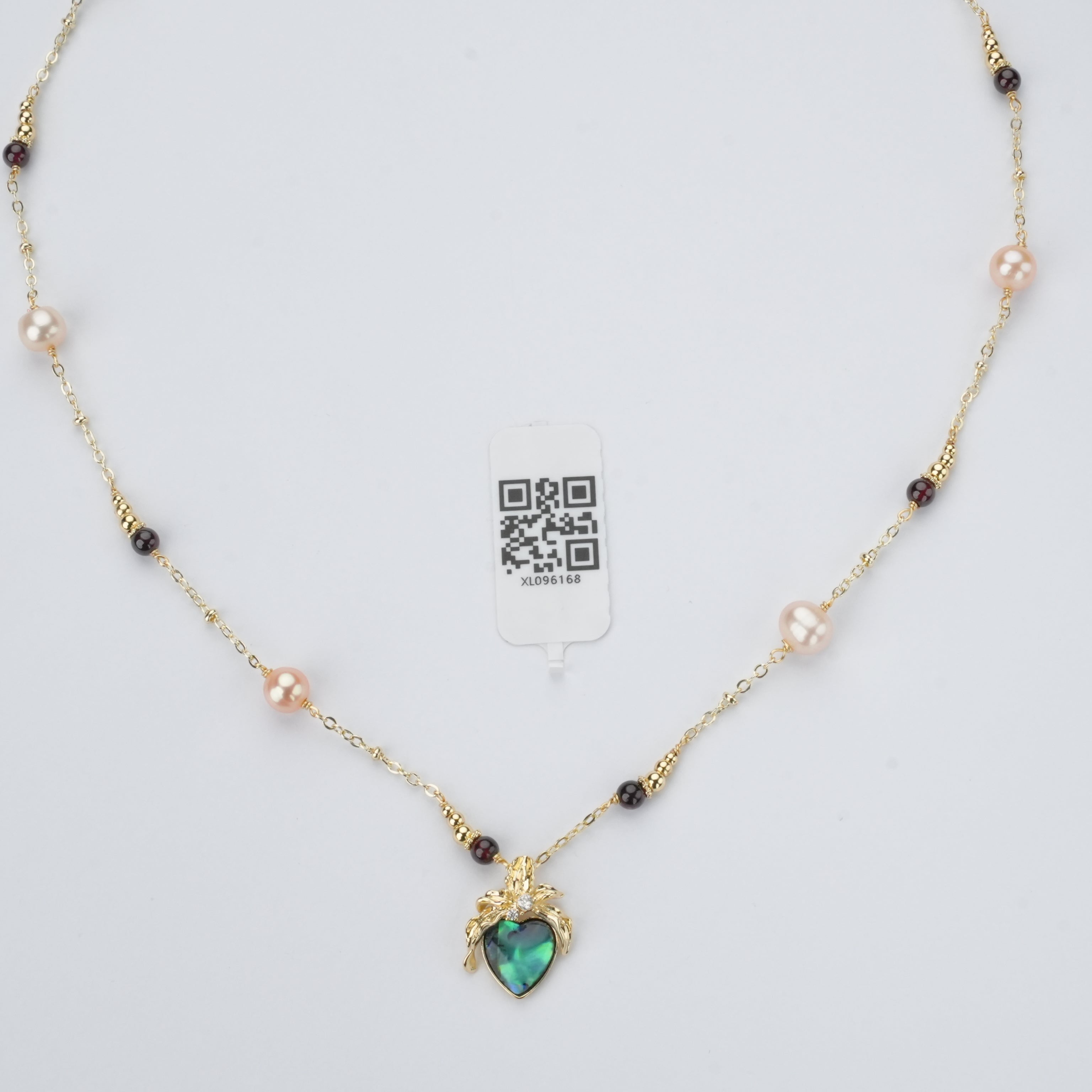 Abalone Shine Pearl Necklace