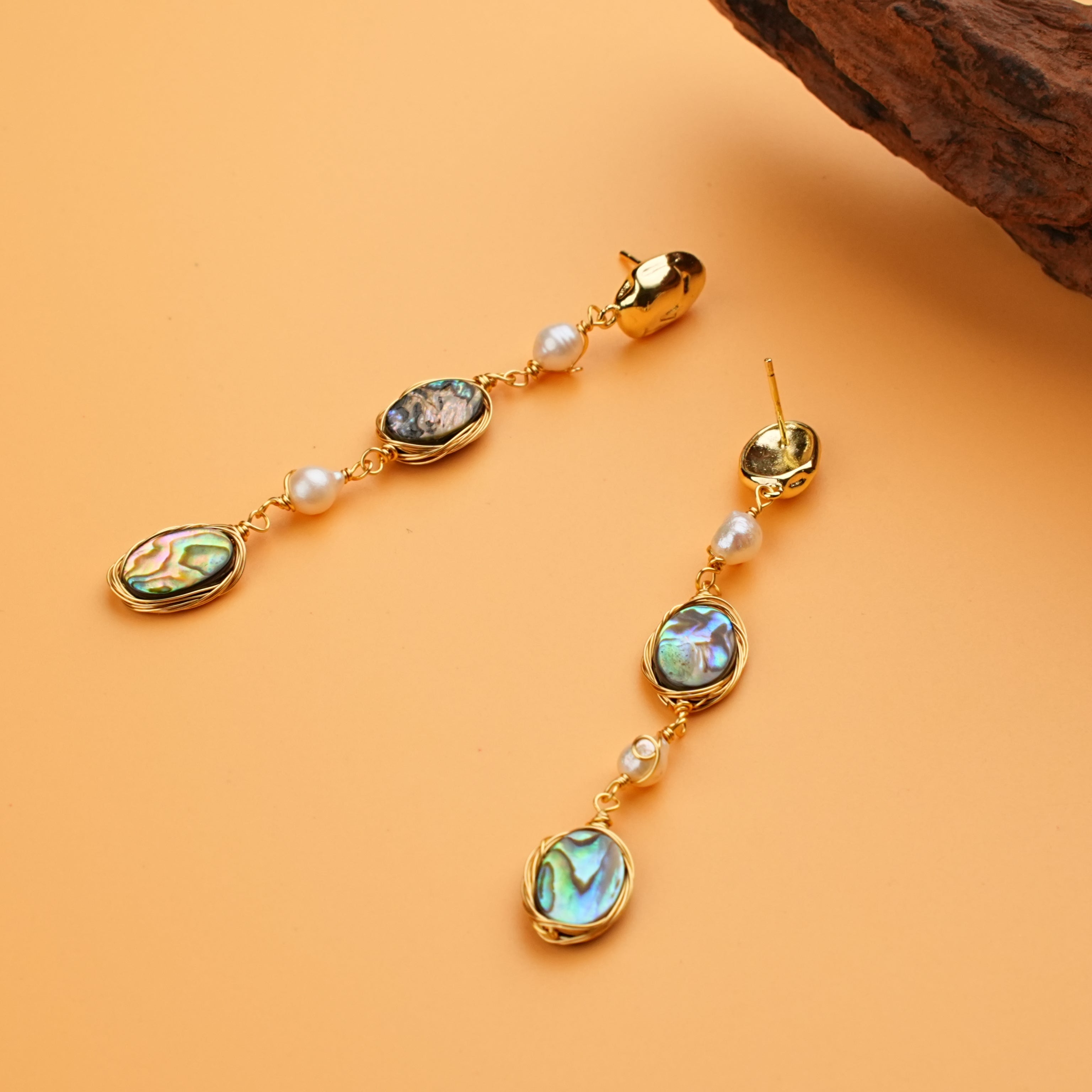 Baroque Glow Pearl Drop Earrings