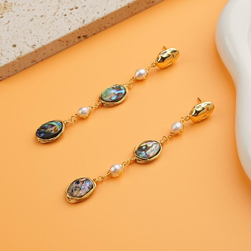 Baroque Glow Pearl Drop Earrings