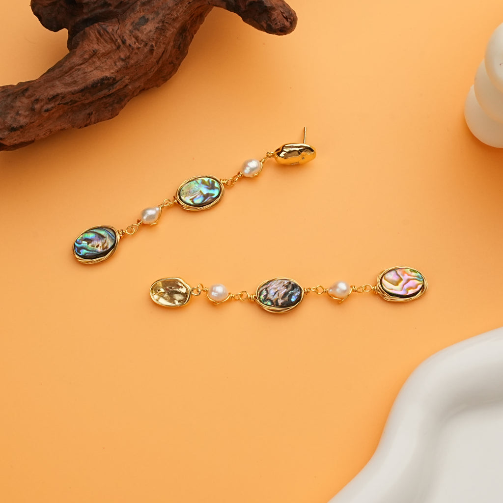 Baroque Glow Pearl Drop Earrings