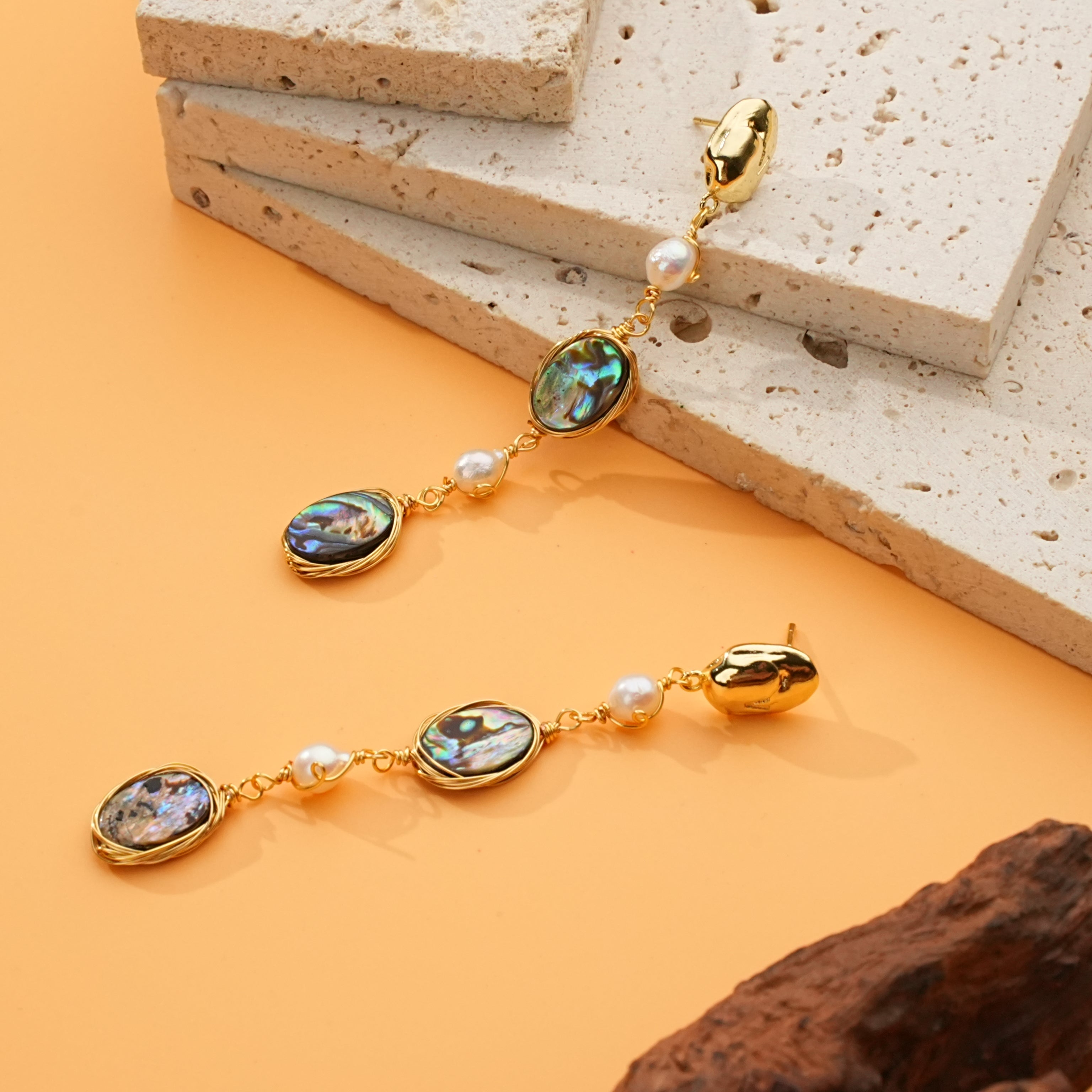 Baroque Glow Pearl Drop Earrings